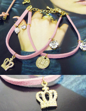 핑크스웨이드 bracelet no.17